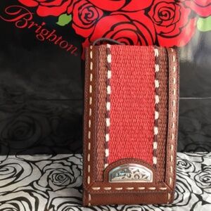 NWT Brighton Dakota Bourbon Phone Organizer Crossbody Bag Wallet